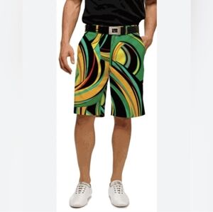 Loudmouth Heritage Short Bent Grass Print 11" Inseam Size 36